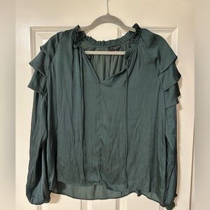 Current Air Ruffle Shoulder Blouse